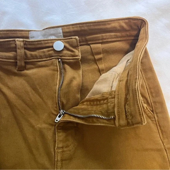 Everlane The Slim Leg Crop Pants Regular Mustard Women’s Size 2 - Picture 9 of 11